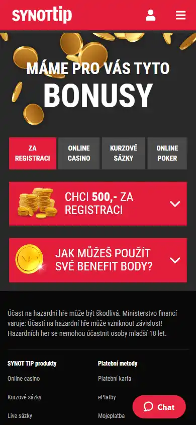 SYNOT TIP Casino CZ screenshot 4