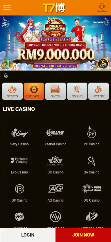 T7bet Casino screenshot 5