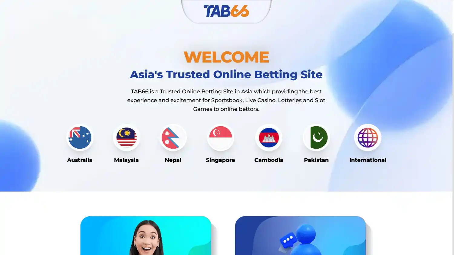 TAB66 Casino screenshot 1