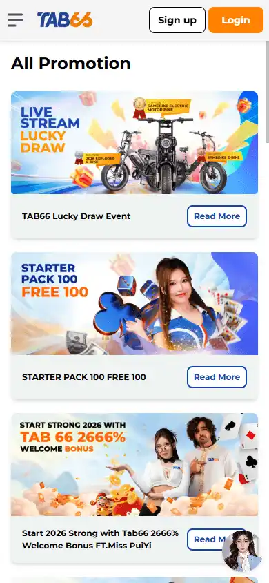 TAB66 Casino screenshot 6