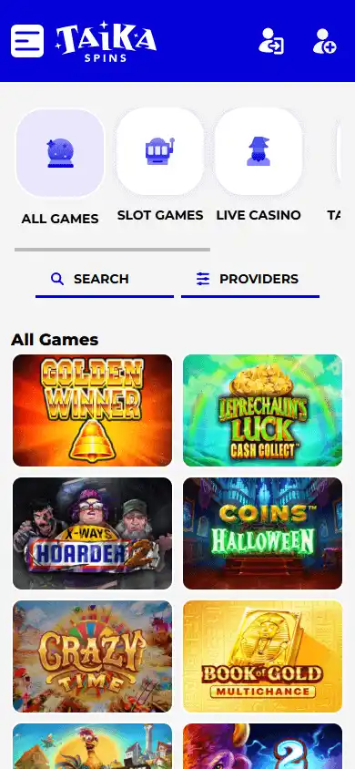 Taika Spins Casino screenshot 5