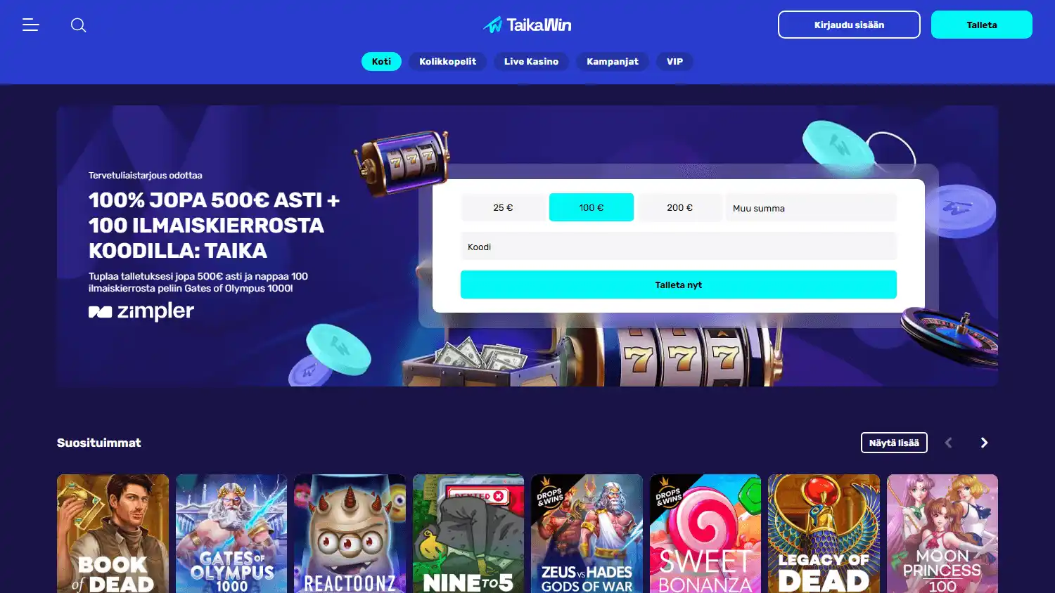 TaikaWin Casino screenshot 1