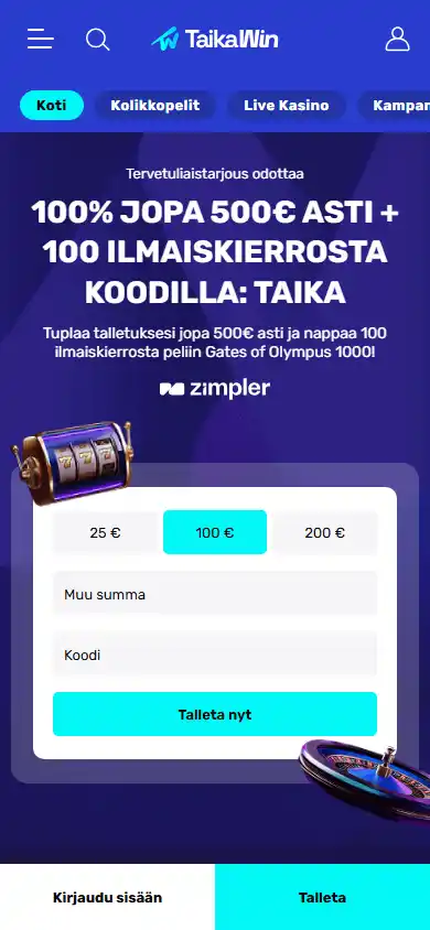 TaikaWin Casino screenshot 4