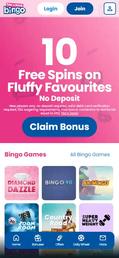 Take a Break Bingo Casino screenshot 4