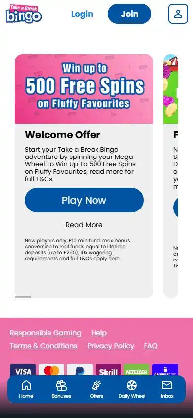 Take a Break Bingo Casino screenshot 6