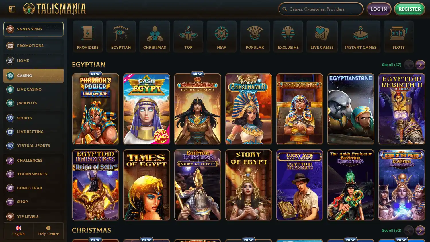 Talismania Casino screenshot 2