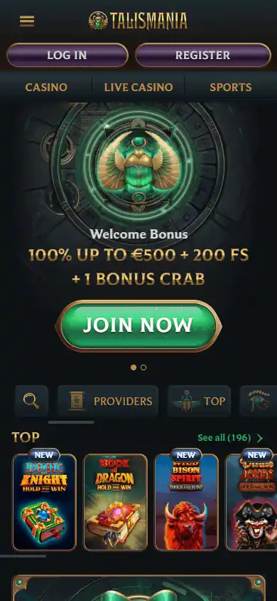 Talismania Casino screenshot 4