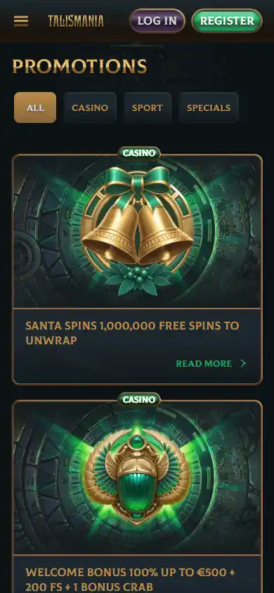 Talismania Casino screenshot 6