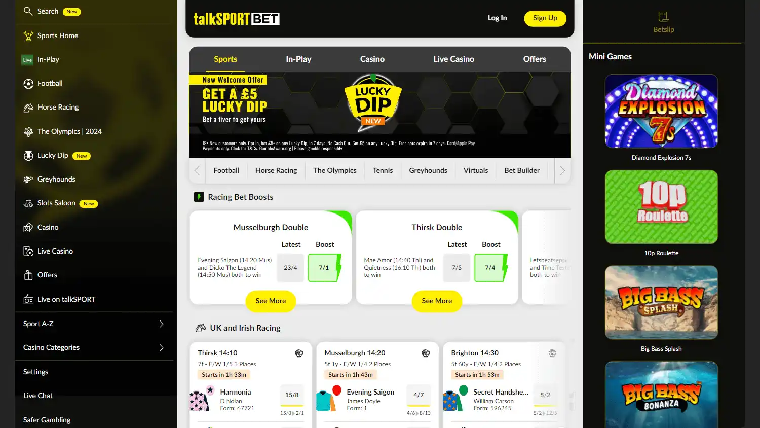 talkSPORT BET Casino screenshot 1