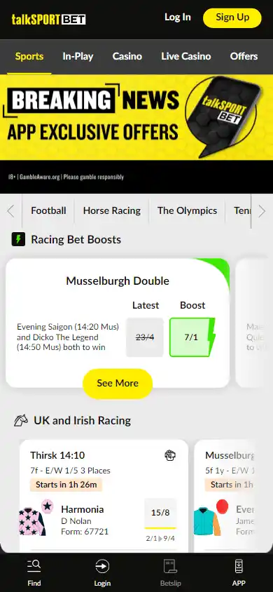 talkSPORT BET Casino screenshot 2