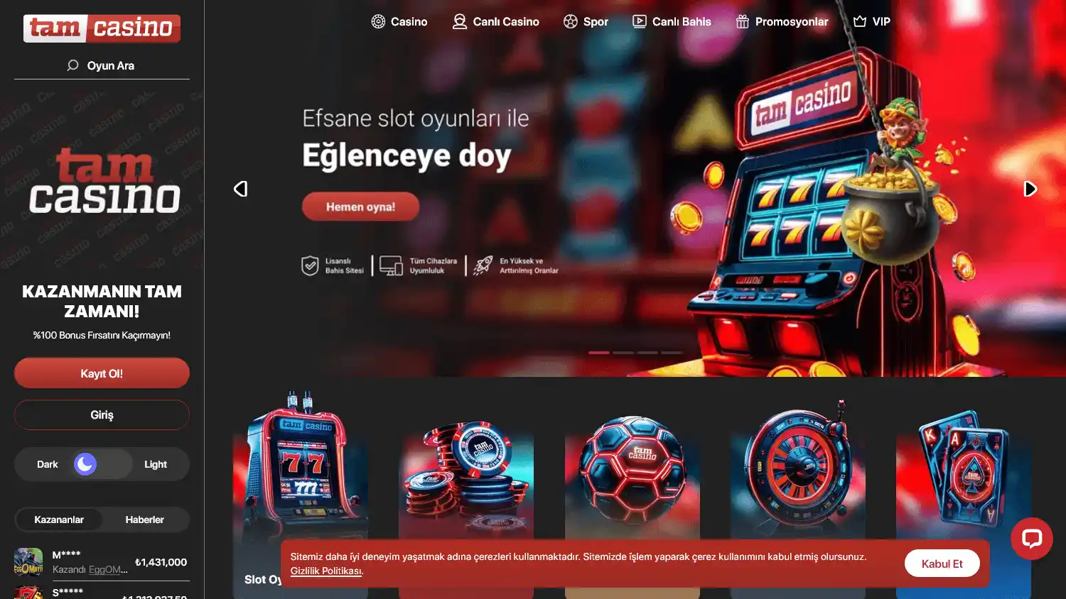 Tam Casino screenshot 1