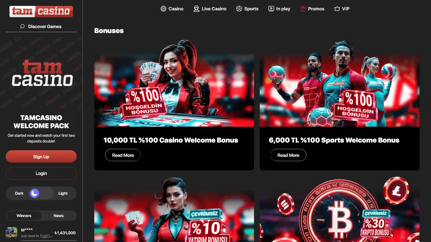 Tam Casino screenshot 3