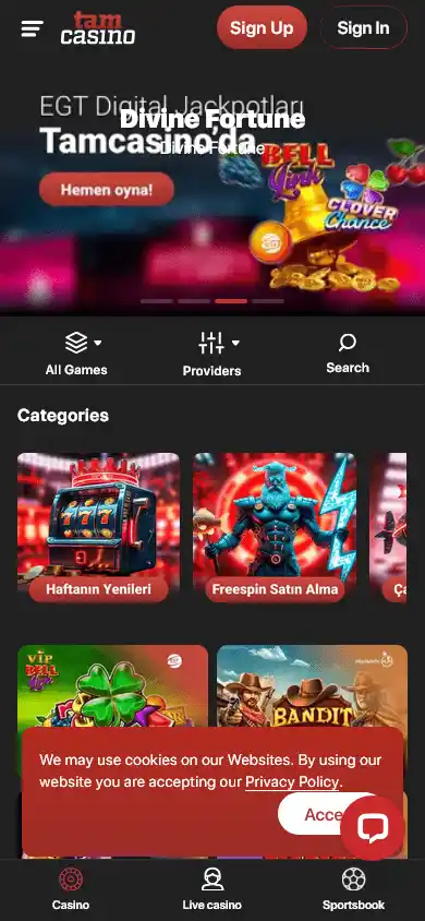 Tam Casino screenshot 5