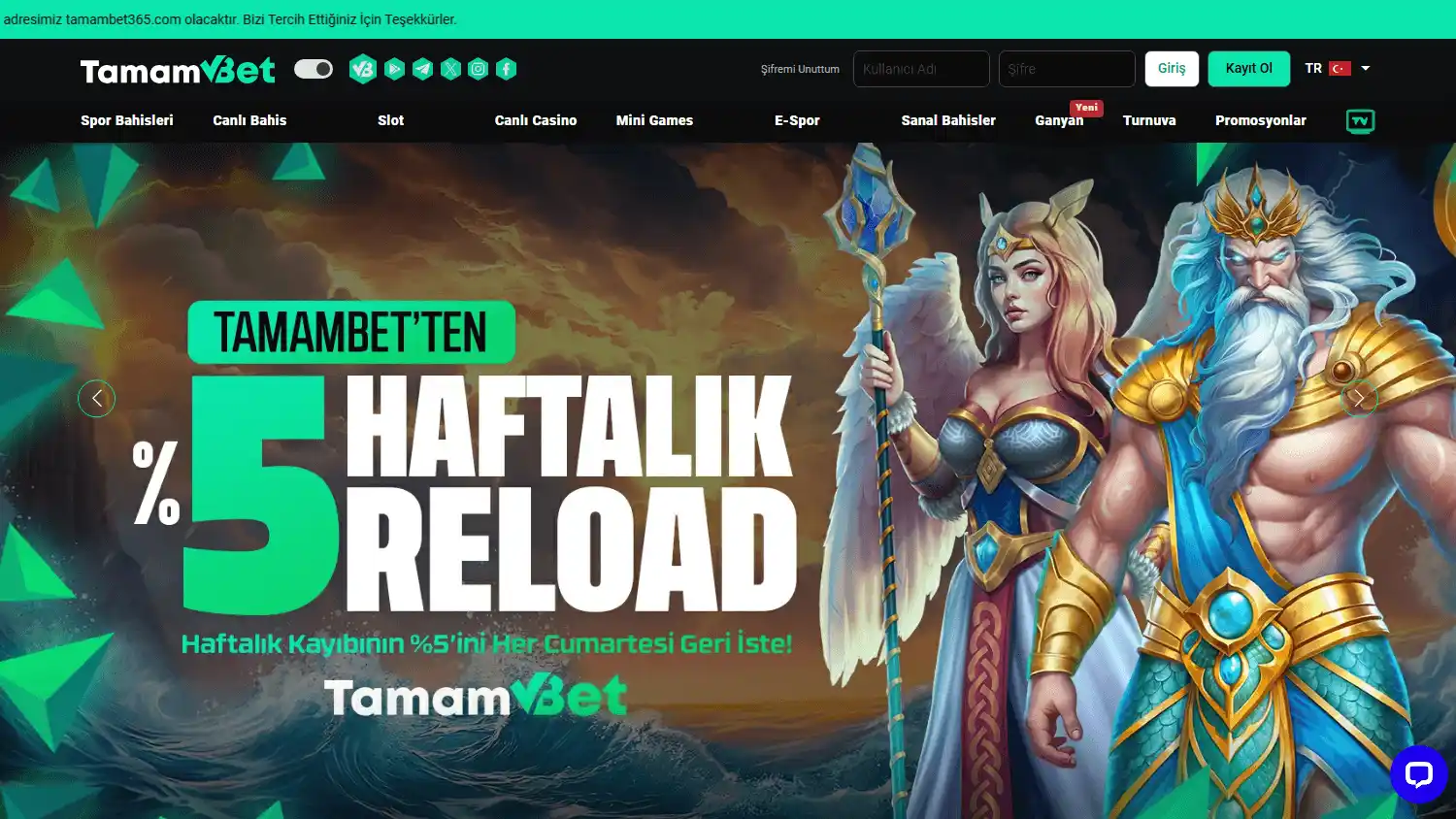 TamamBet Casino screenshot 1