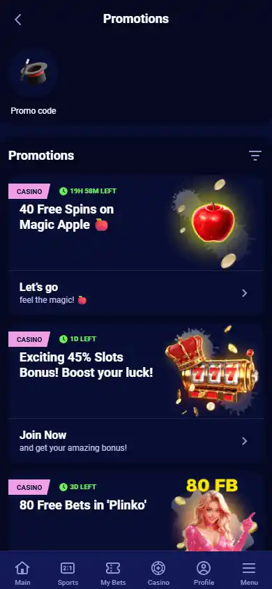 Tamasha Casino screenshot 6