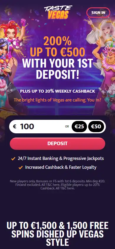 Taste Vegas Casino screenshot 2