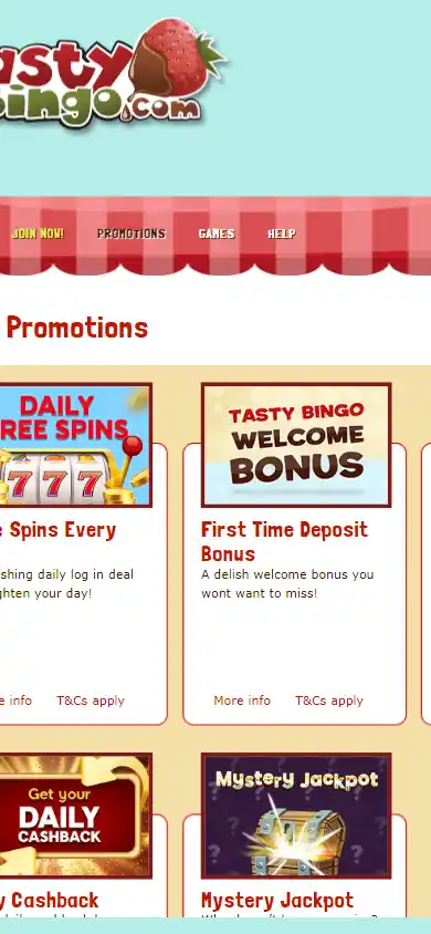 Tasty Bingo Casino screenshot 4
