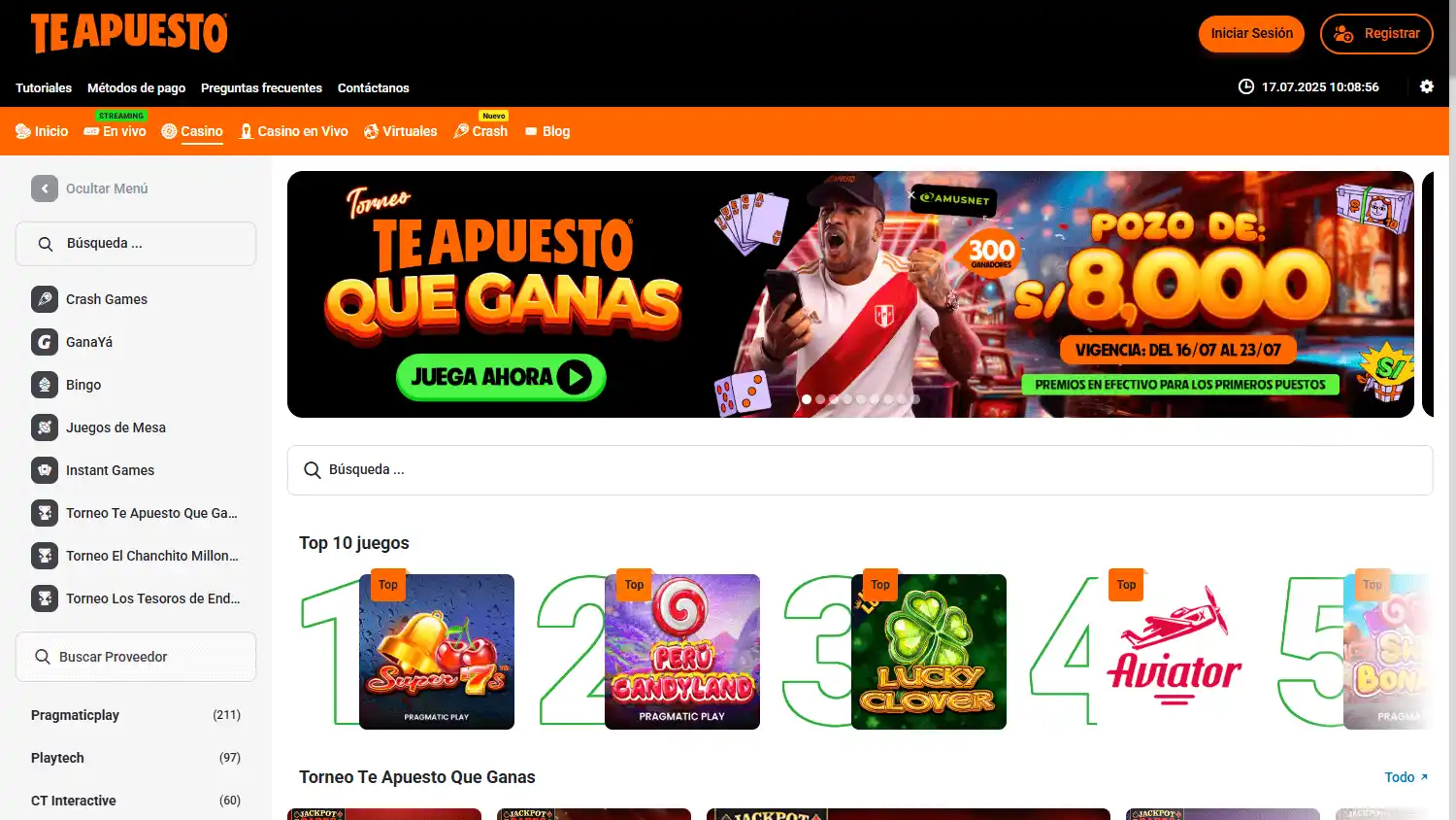 Teapuesto (LaTinka) Casino screenshot 2