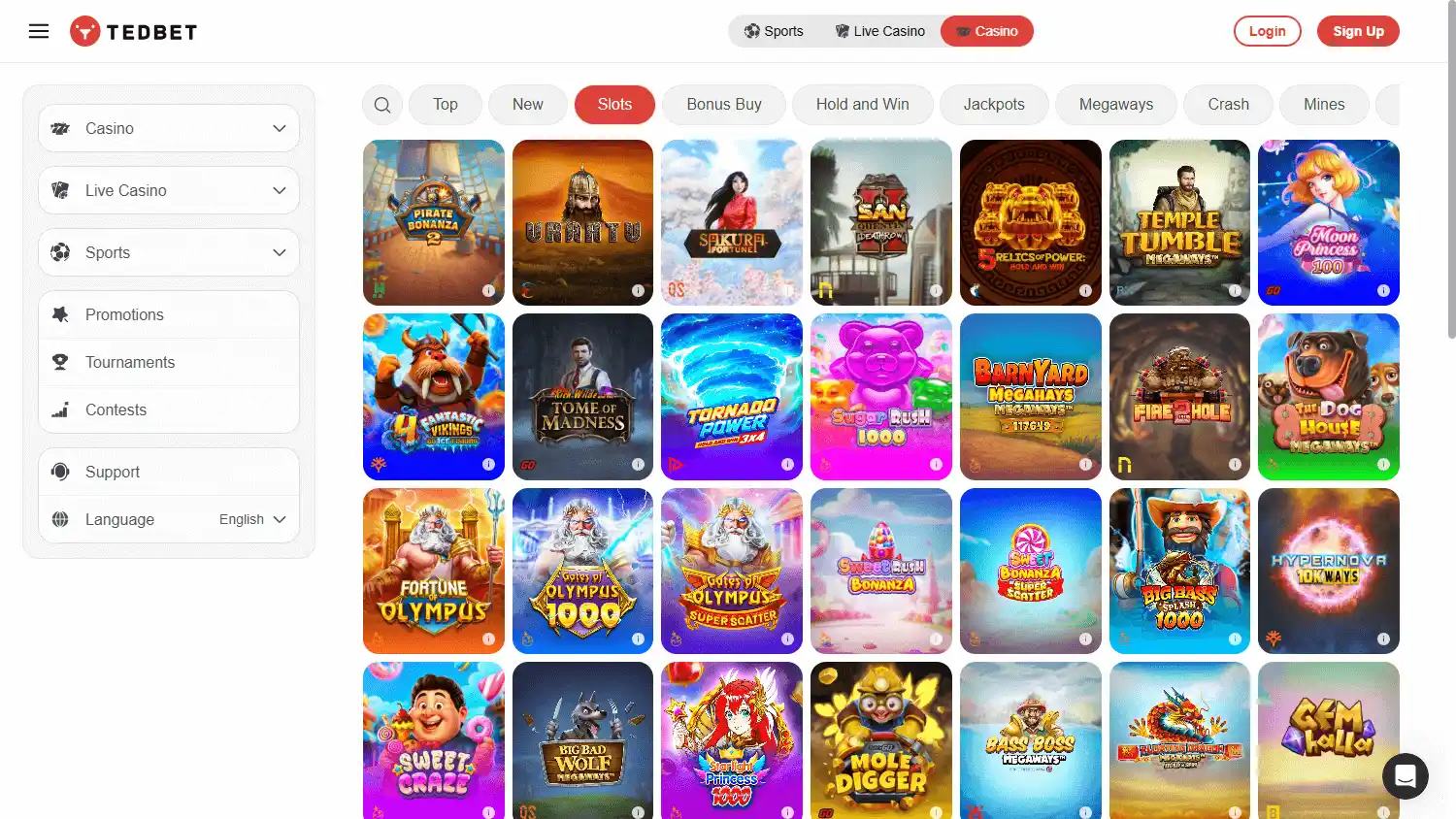 TedBet Casino screenshot 2