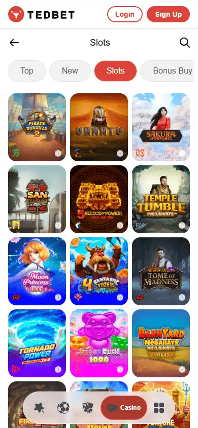 TedBet Casino screenshot 5