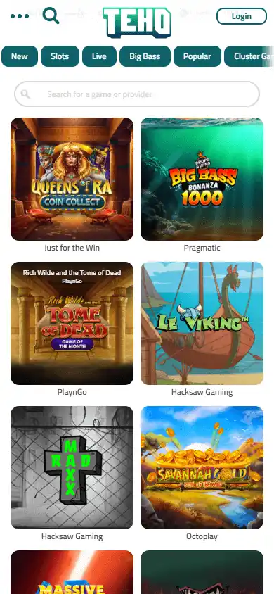 Tehokasino Casino screenshot 4