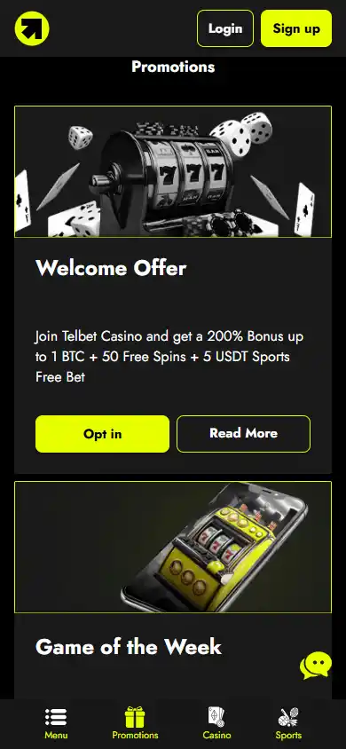 Telbet Casino screenshot 6