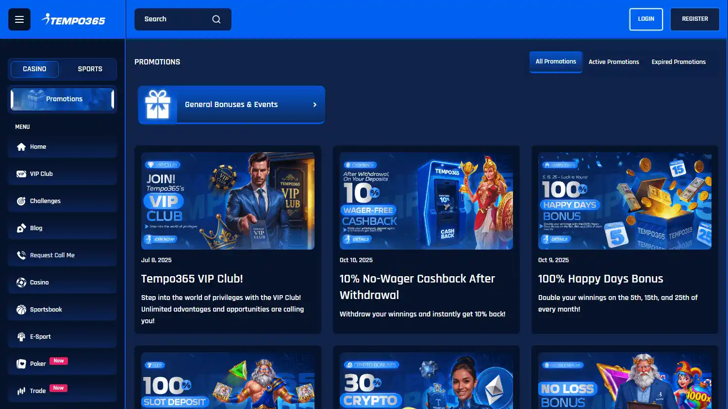 Tempo365 Casino screenshot 3