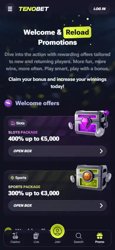 TenoBet Casino screenshot 6