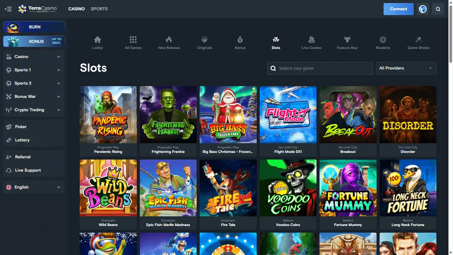 Terra Casino screenshot 2