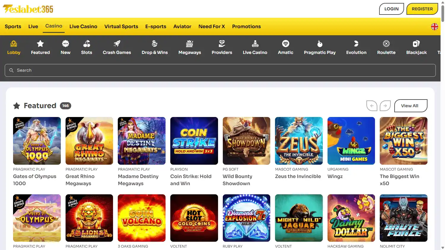 TeslaBet365 Casino screenshot 2
