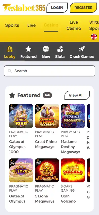 TeslaBet365 Casino screenshot 5