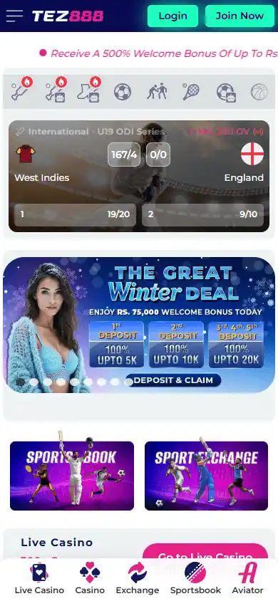 Tez888 Casino screenshot 4