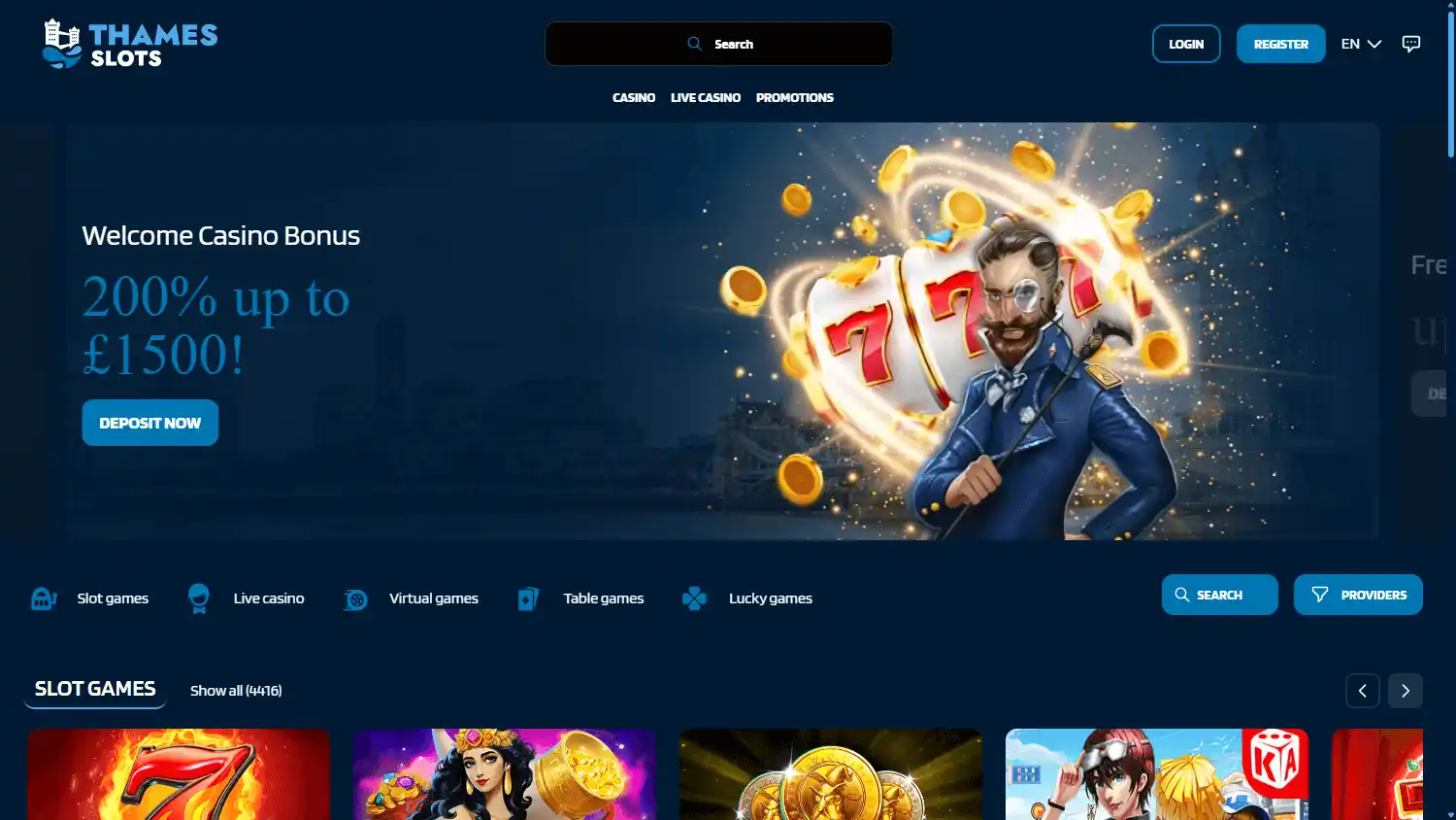 Thames Slots Casino screenshot 1