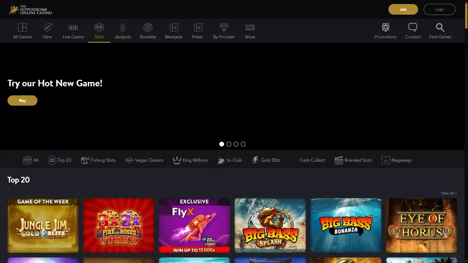 The Hippodrome Online Casino screenshot 3