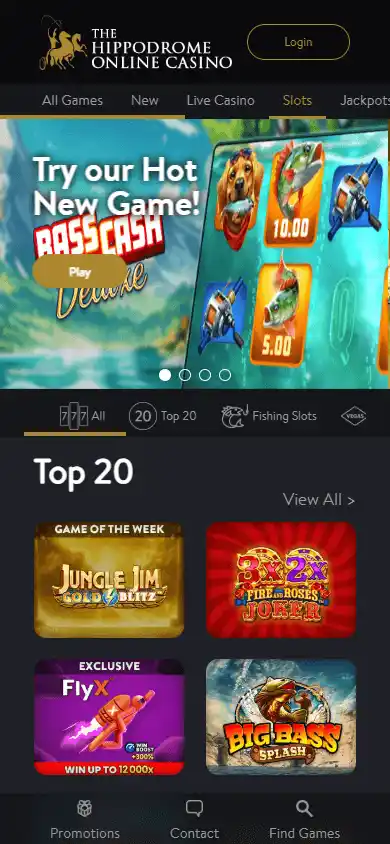 The Hippodrome Online Casino screenshot 6