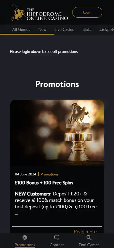 The Hippodrome Online Casino screenshot 7
