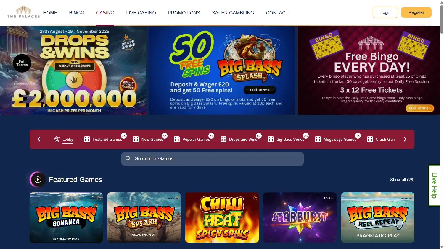 The Palaces Casino screenshot 2
