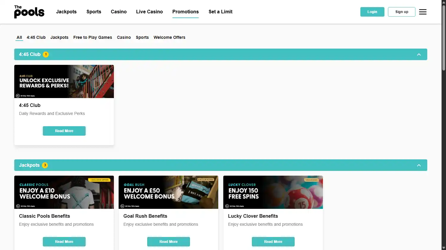 The Pools Casino screenshot 3