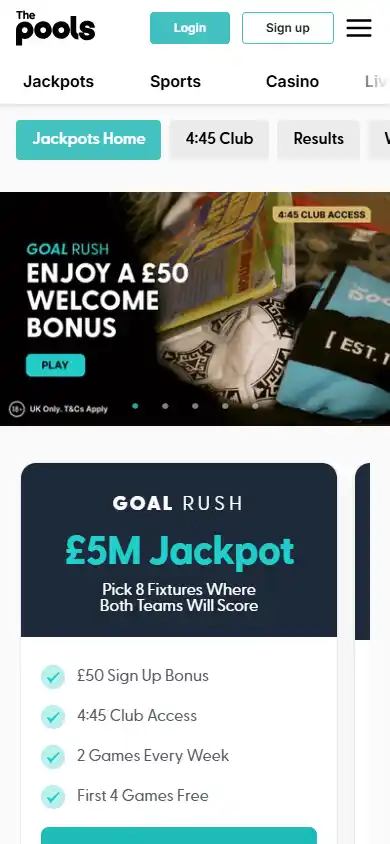The Pools Casino screenshot 4