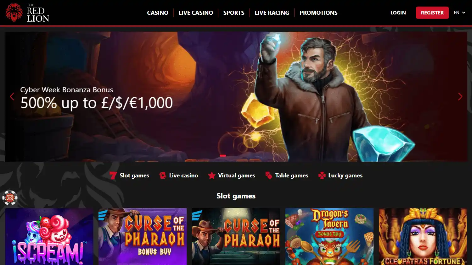 The Red Lion Casino screenshot 1