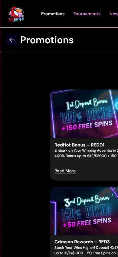 The Red Toucan Casino screenshot 2