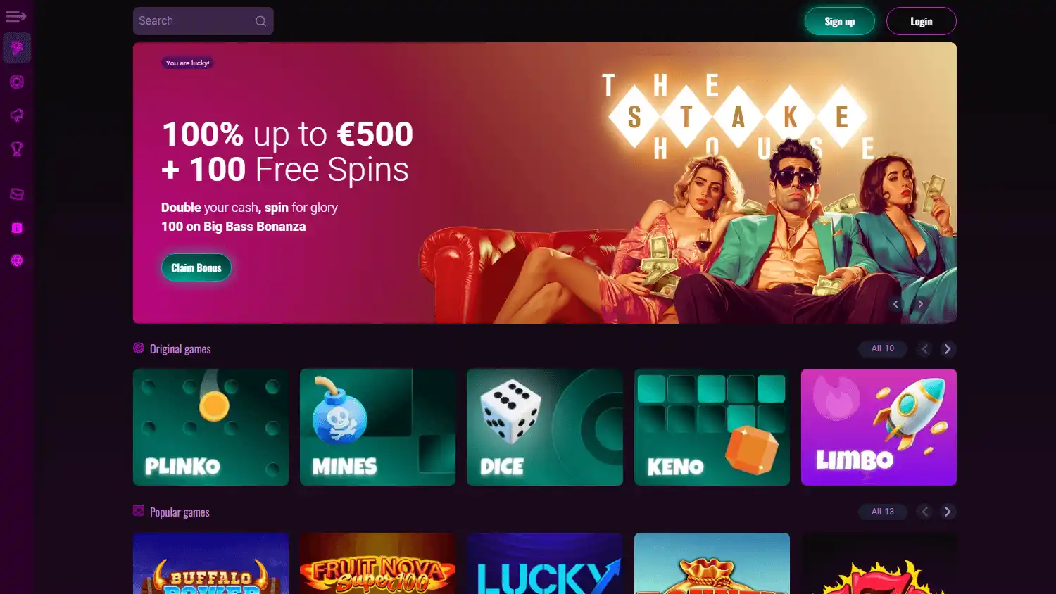 The Stakehouse Casino screenshot 1
