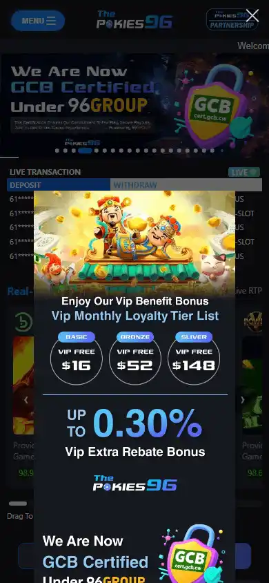 ThePokies96 Casino screenshot 3