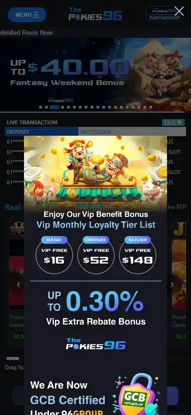 ThePokies96 Casino screenshot 4