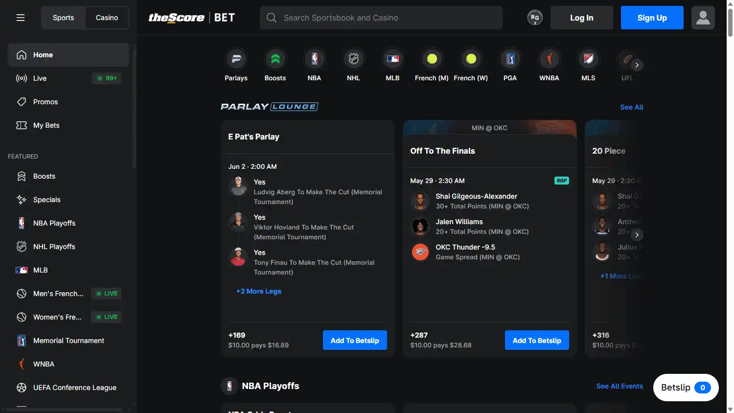 theScore Casino screenshot 1