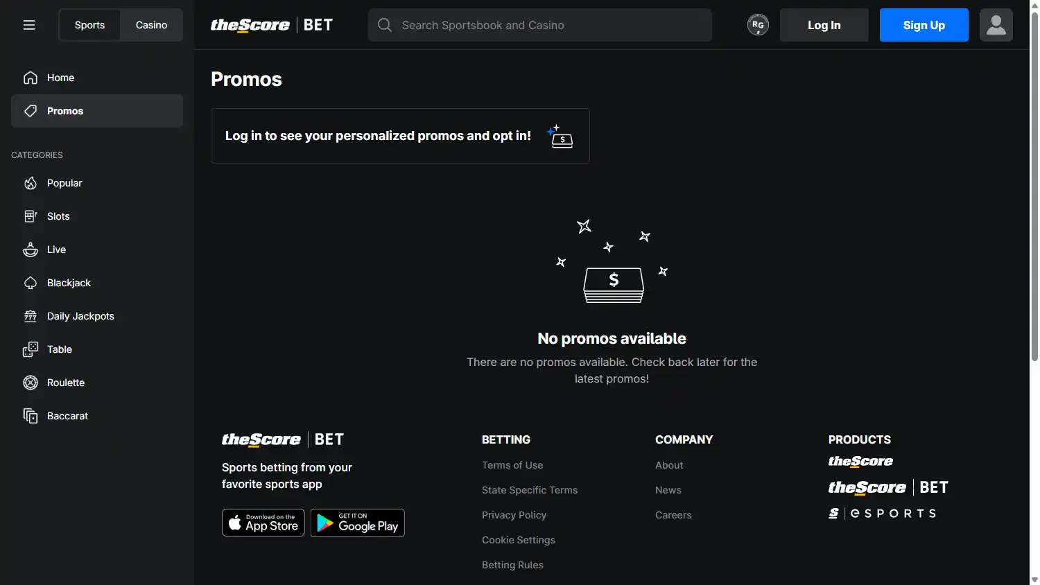 theScore Casino screenshot 3