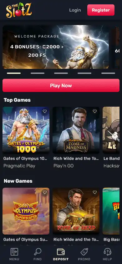 TheSlotz Casino screenshot 3