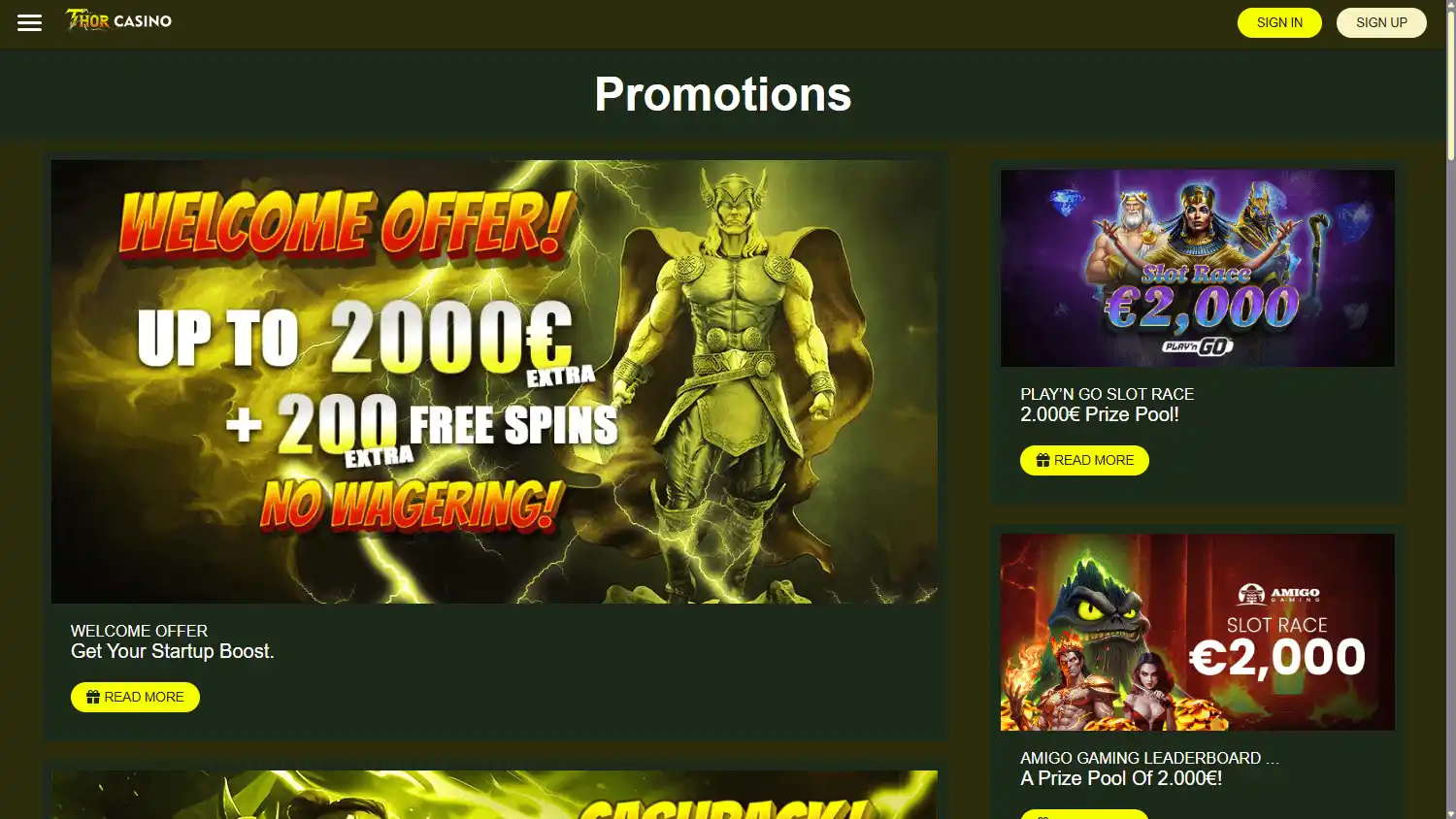 Thor Casino screenshot 3
