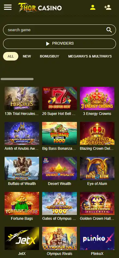 Thor Casino screenshot 5