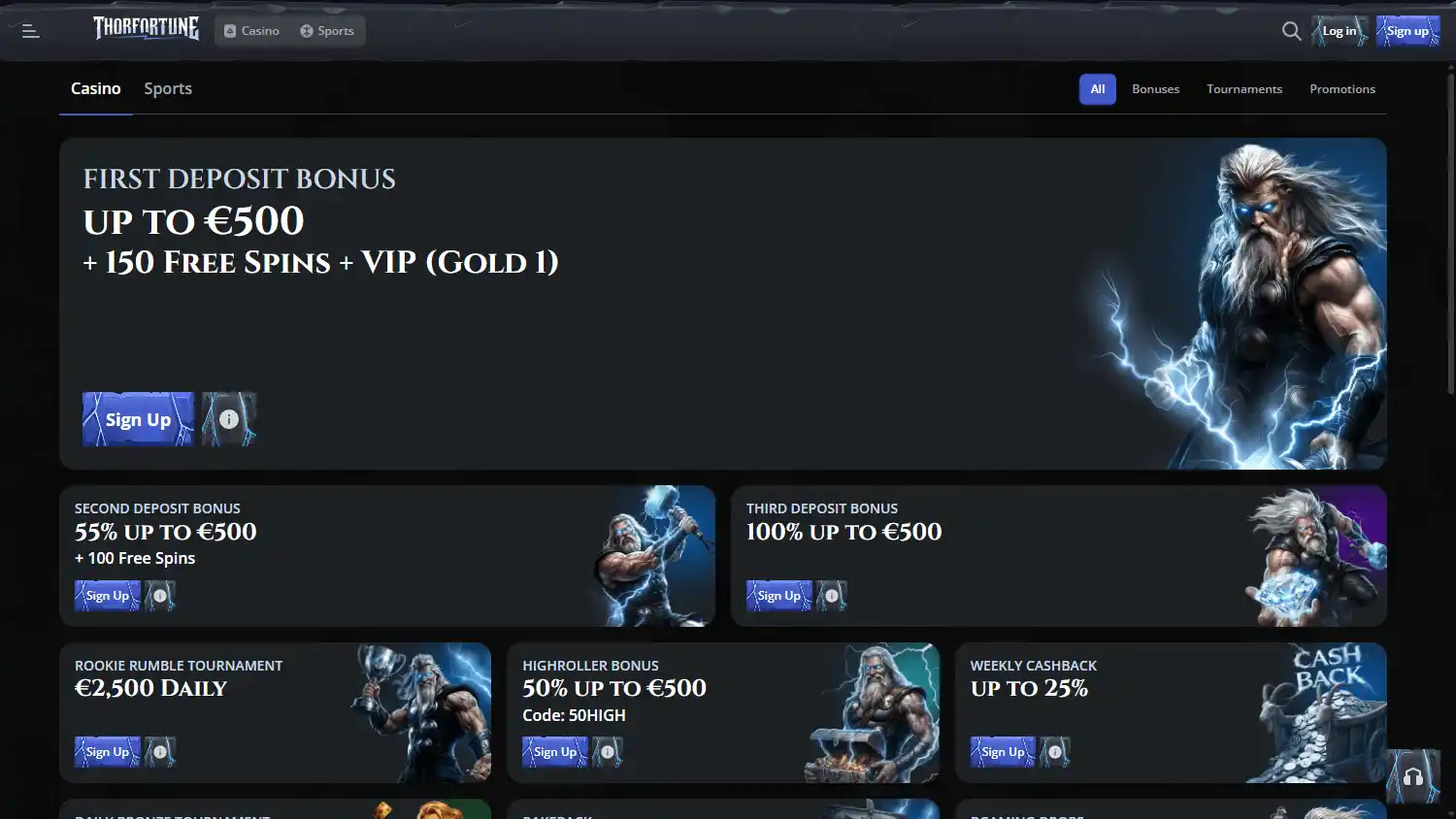 ThorFortune Casino screenshot 3